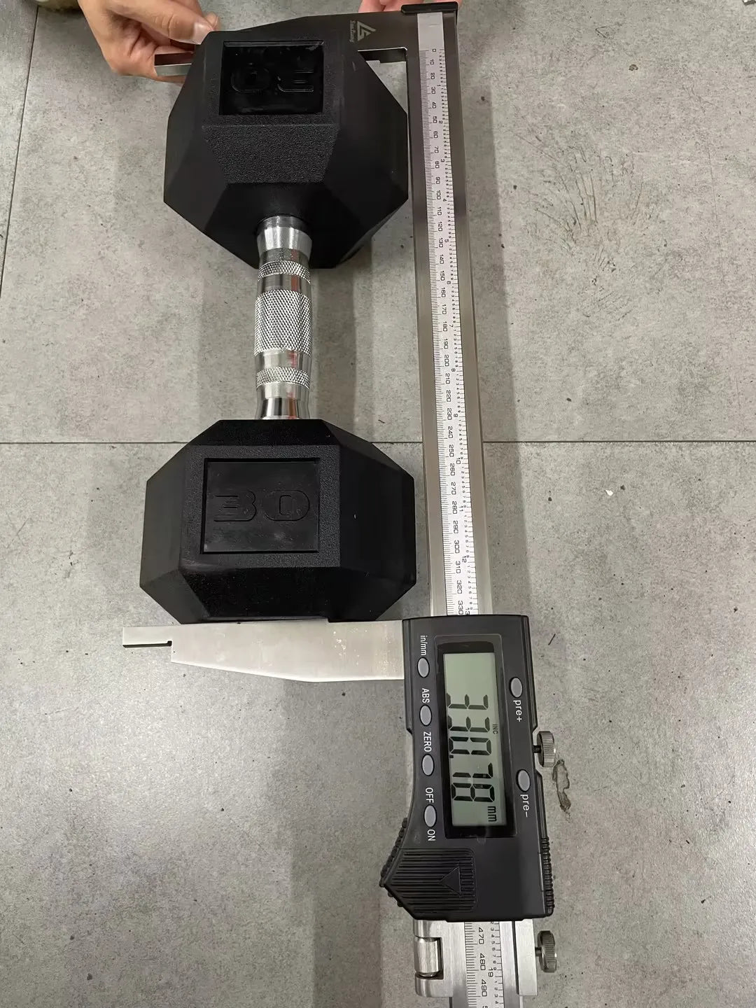 Rubber Coated Cast Iron Hex Dumbbells Set For Home Gyms