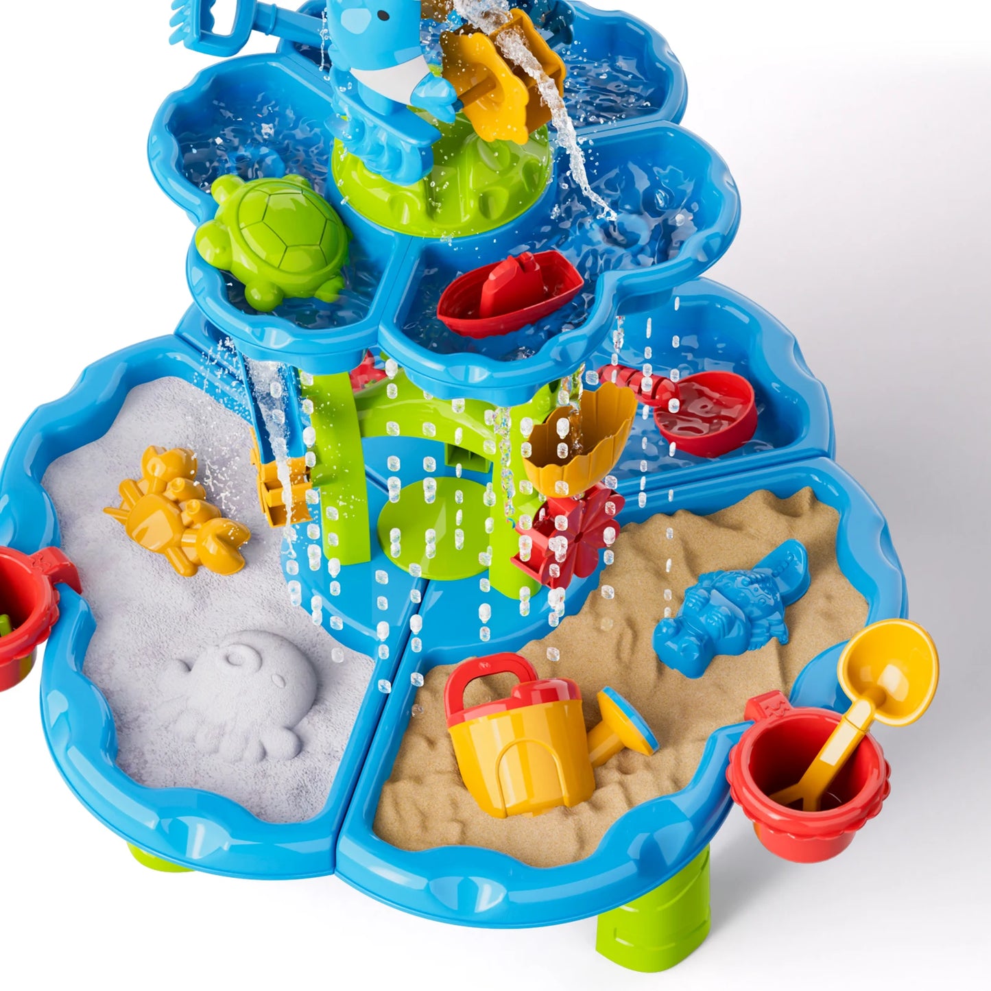 Kids Splash Sand Table Water Toy Set 4 In 1 Beach Sensory Play