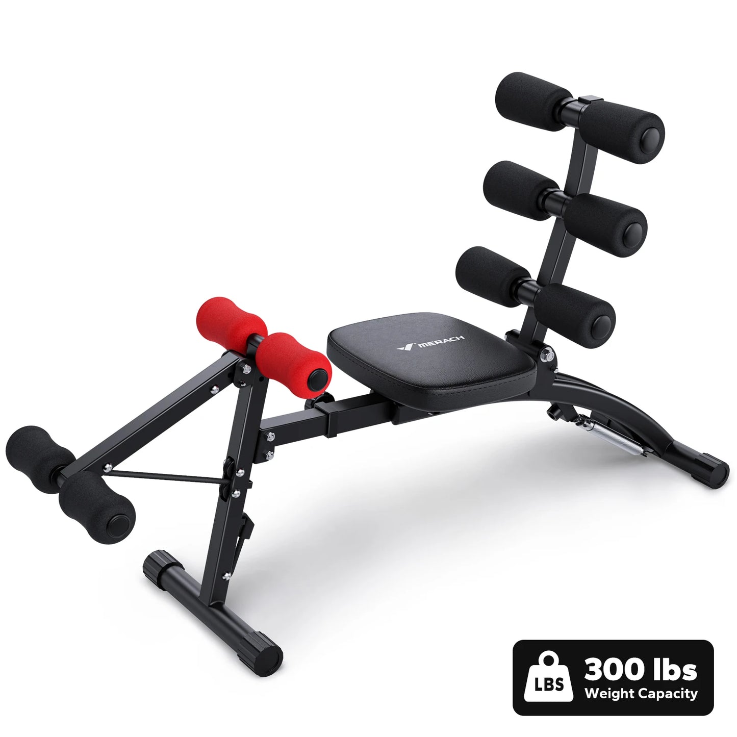 MERACH Abdominal Machine Multi-Functional Adjustable Sit-Up Bench For Home Gym