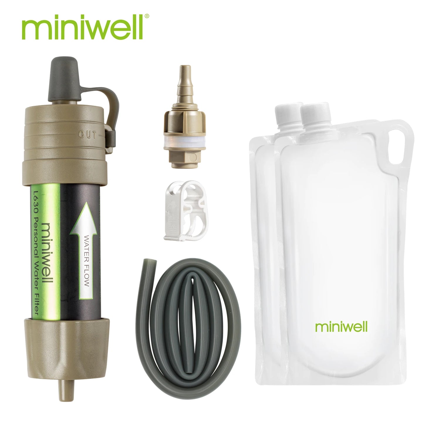 Miniwell L630 Personal Camping Water Filter Straw