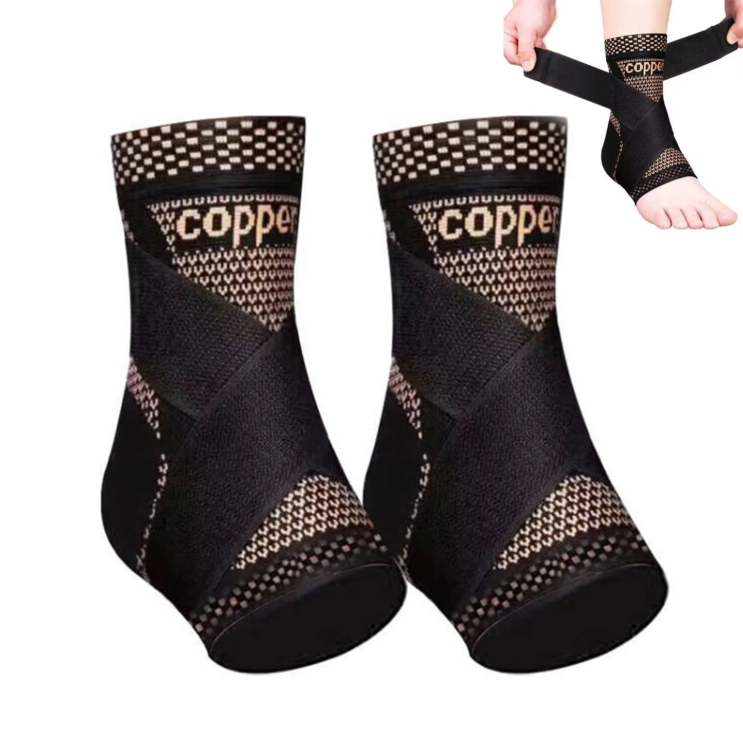 Ankle Support Brace With Compression For Plantar Fasciitis And Sports