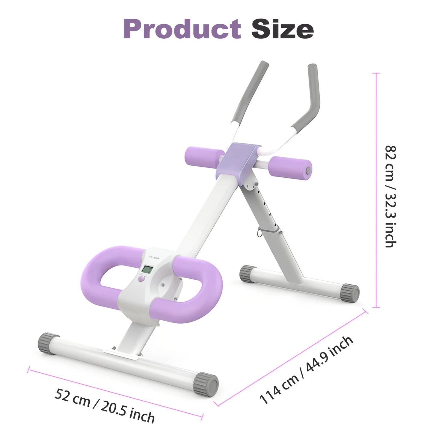 Abdominal Crunch Machine Foldable Home Gym With Resistance Bands