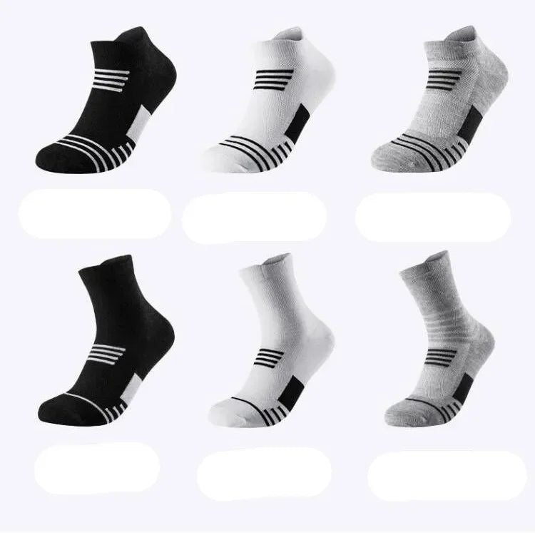 NONECN Basketball Socks Mid Length Towel Sole Breathable Sports