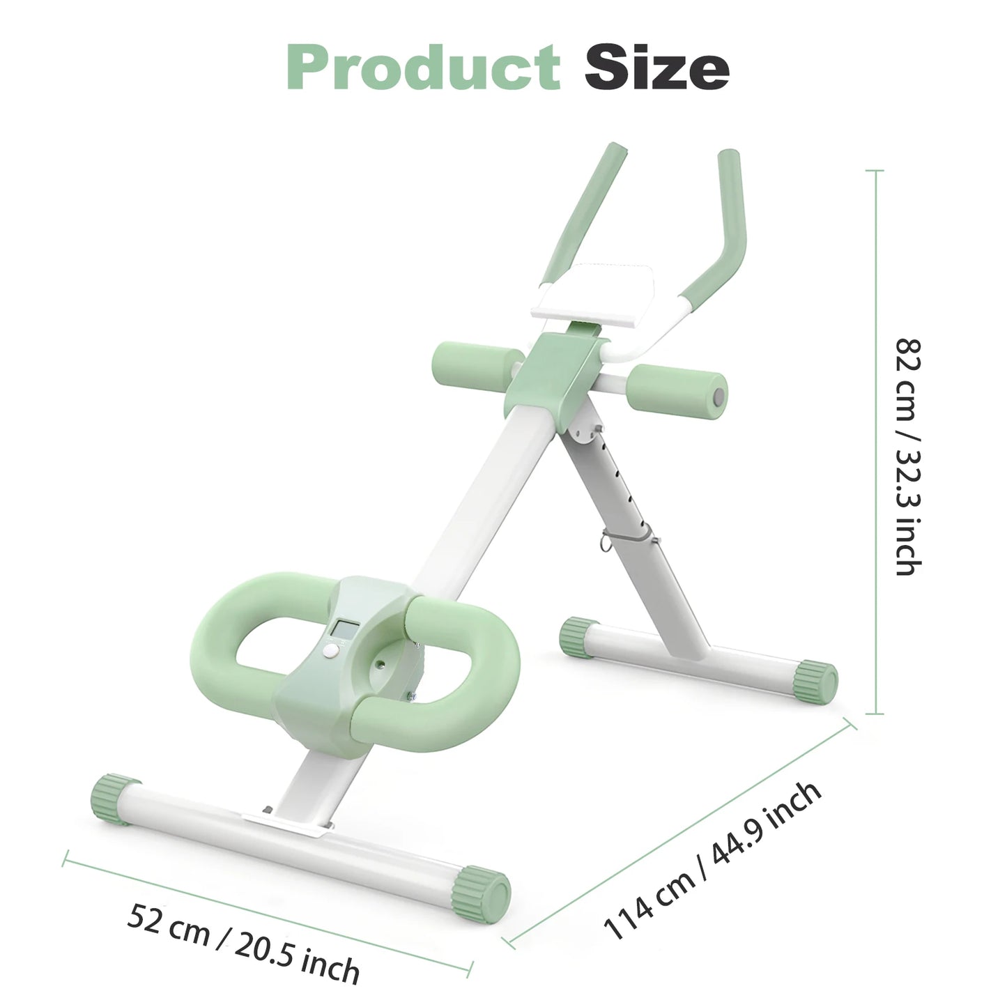 Abdominal Crunch Machine Foldable Home Gym With Resistance Bands