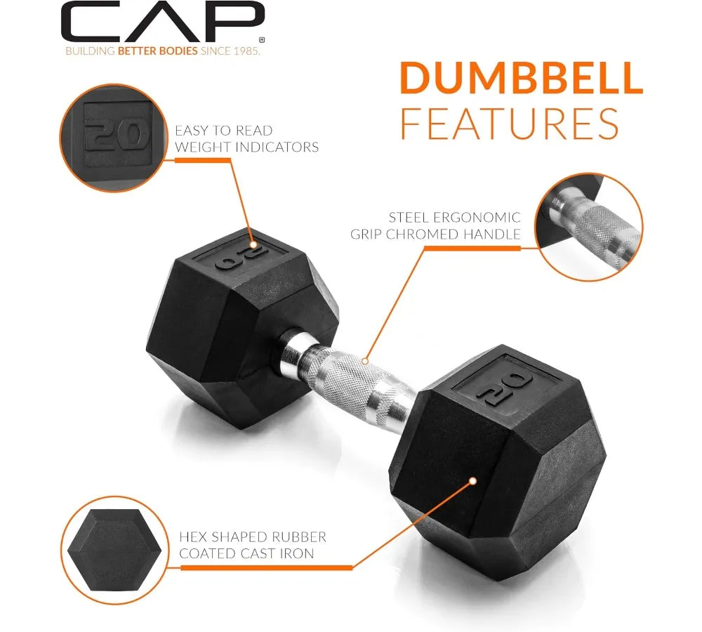 NONE Coated Hex Dumbbell Set For Home Gym Strength Training