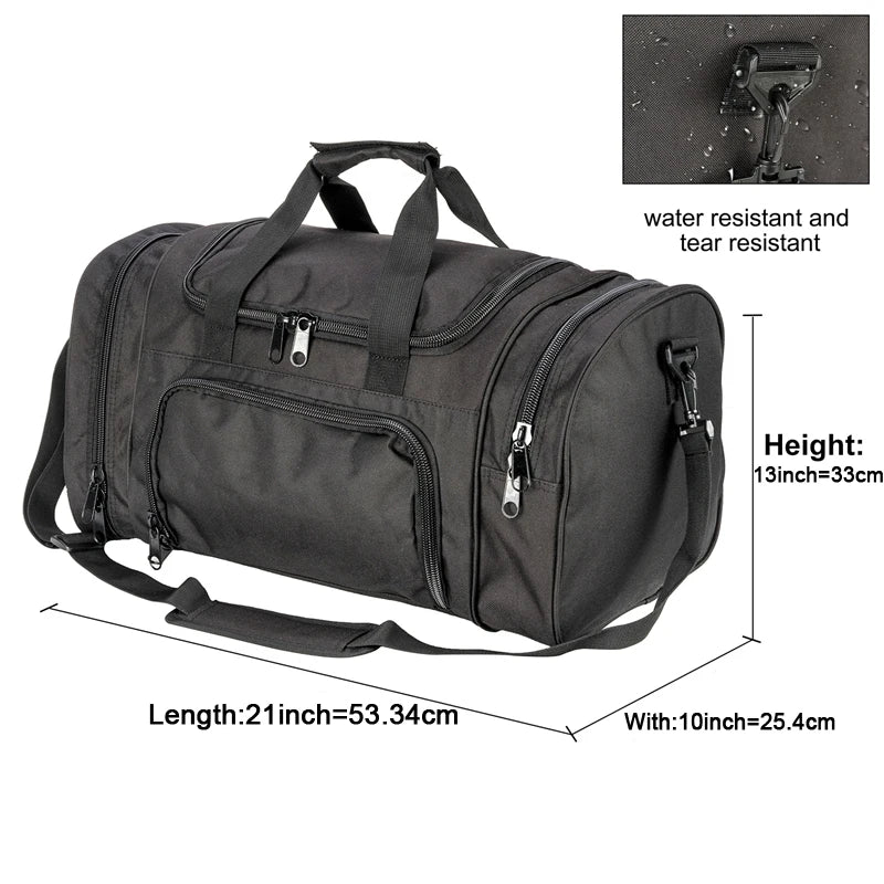 LQARMYCN Military Tactical Travel Bag for Men