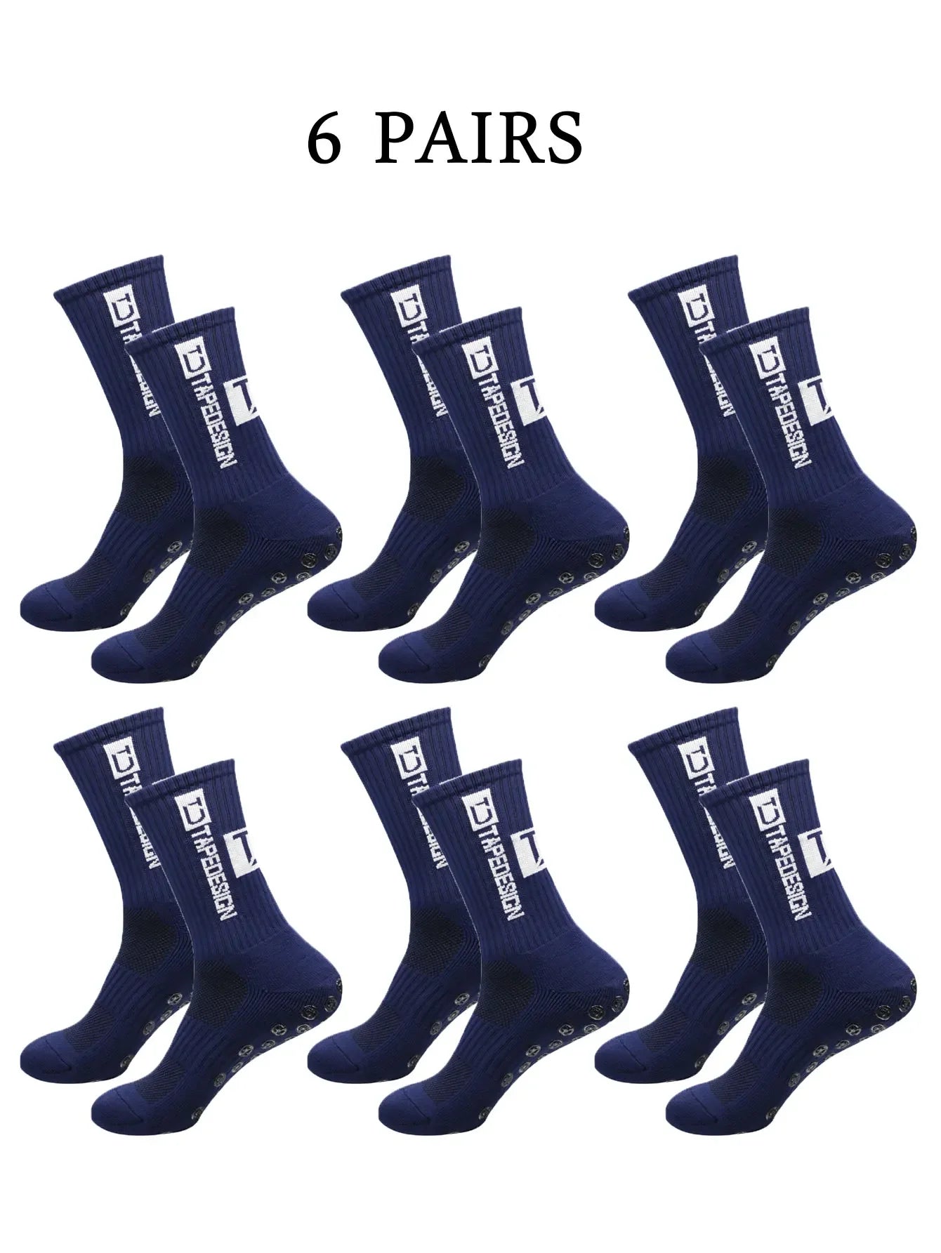 NONECN Football Socks Unisex Mid Length Anti Slip Training Socks