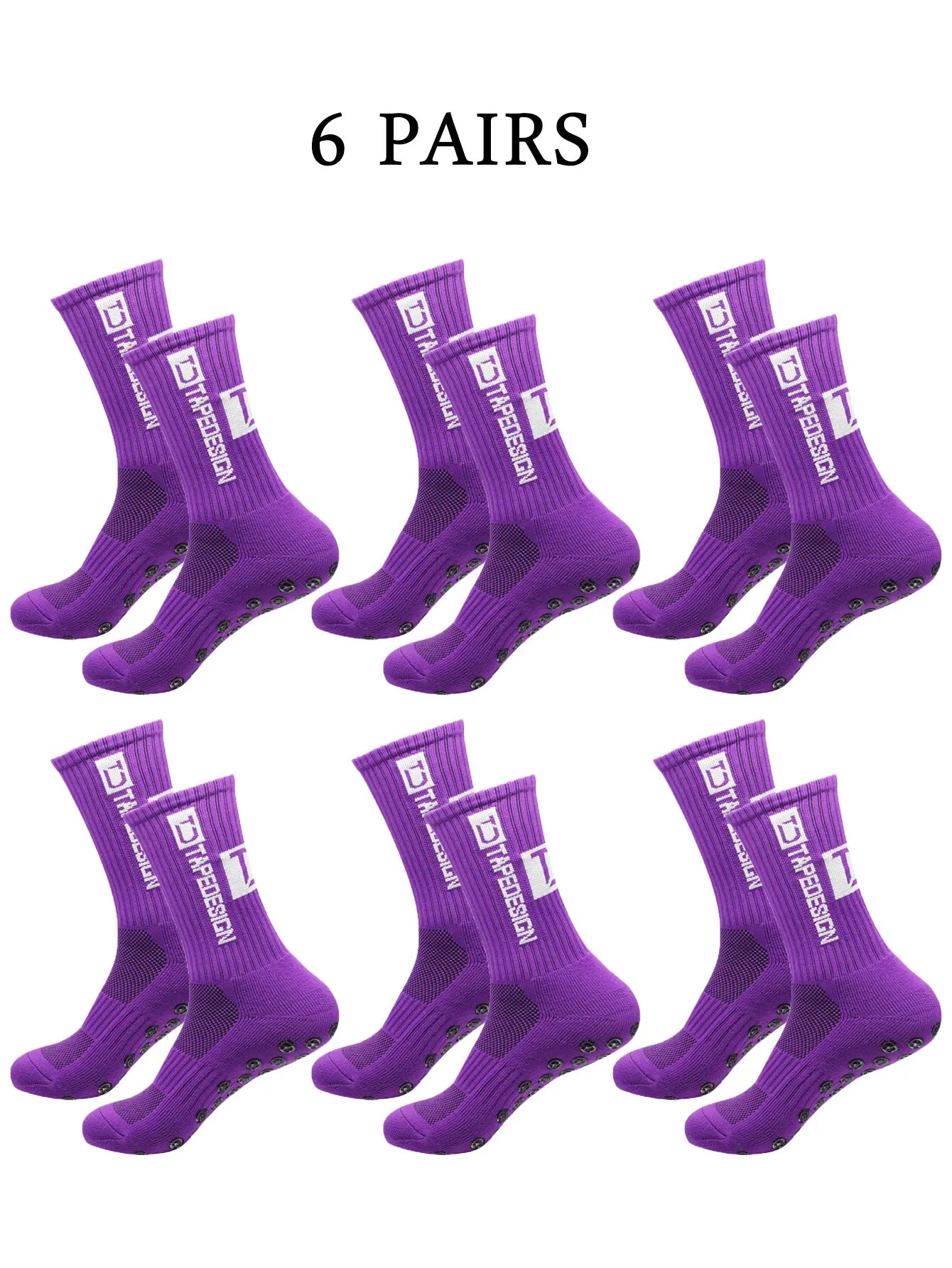 NONECN Football Socks Unisex Mid Length Anti Slip Training Socks