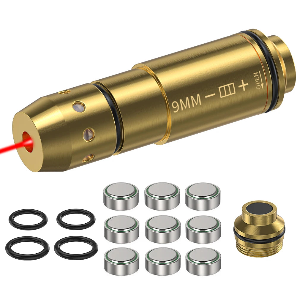 9mm Red Dot Laser Dry Fire Training Cartridge For Pistols