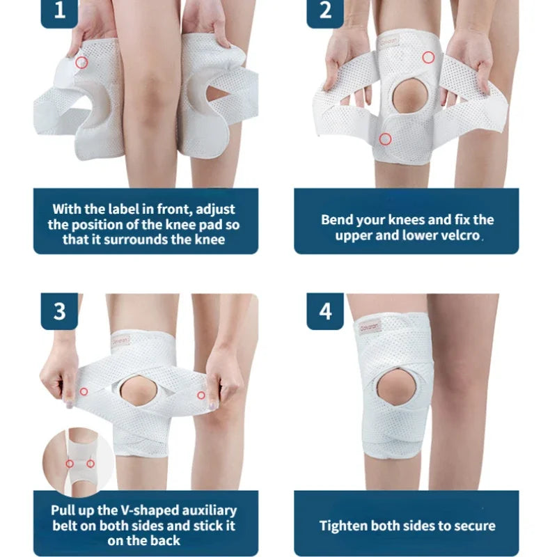 Knee Pads for Sports, Pressurized Elastic, 3-Layer Silicone