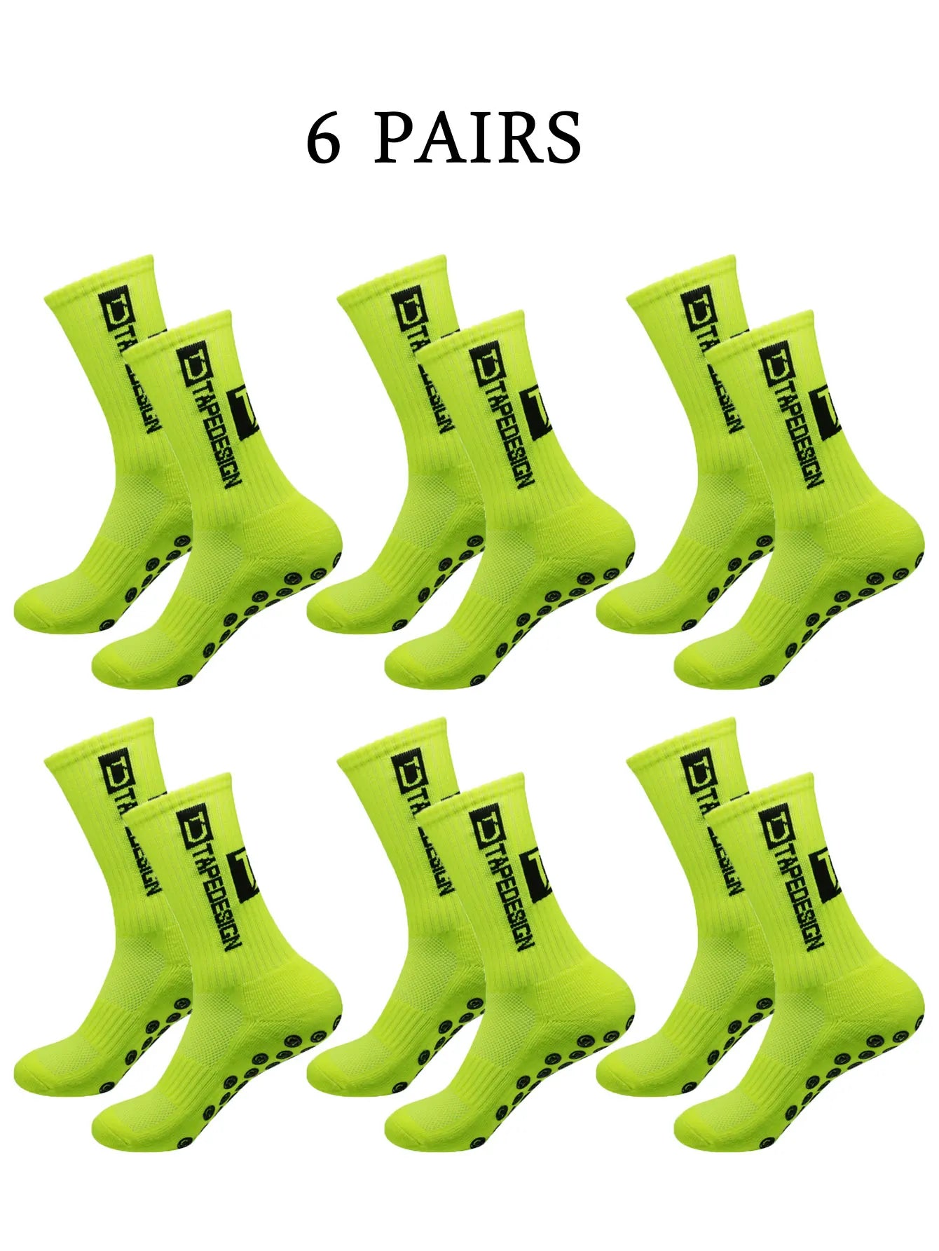 NONECN Football Socks Unisex Mid Length Anti Slip Training Socks
