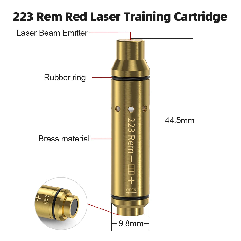 223 Laser Training Cartridge Red Dot Dry Fire Laser Trainer