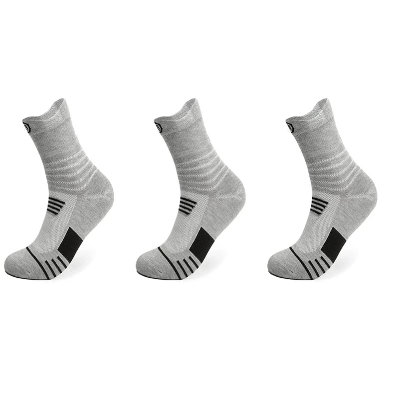 NONECN Basketball Socks Mid Length Towel Sole Breathable Sports