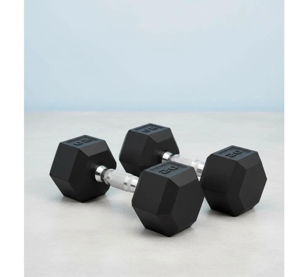 NONE Coated Hex Dumbbell Set For Home Gym Strength Training