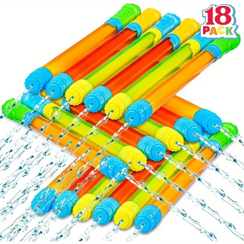 JOYFY 18 Pcs 16.5'' Water Gun Set Super Soaker Blaster Squirt Guns for Summer Swimming Pool Backyard Game Fighting Play Pool Toy