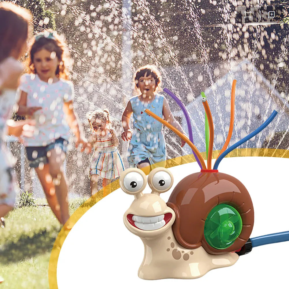 APWIKOGER Cartoon Snail Water Sprinkler Baseball Toy for Backyard Play