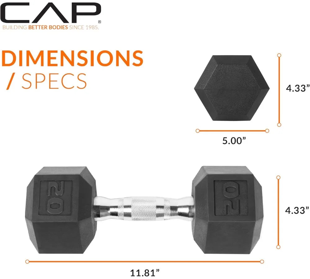 NONE Coated Hex Dumbbell Set For Home Gym Strength Training