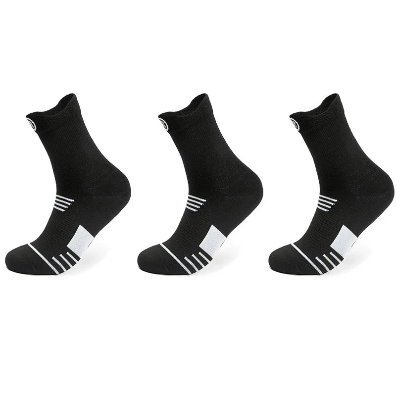 NONECN Basketball Socks Mid Length Towel Sole Breathable Sports