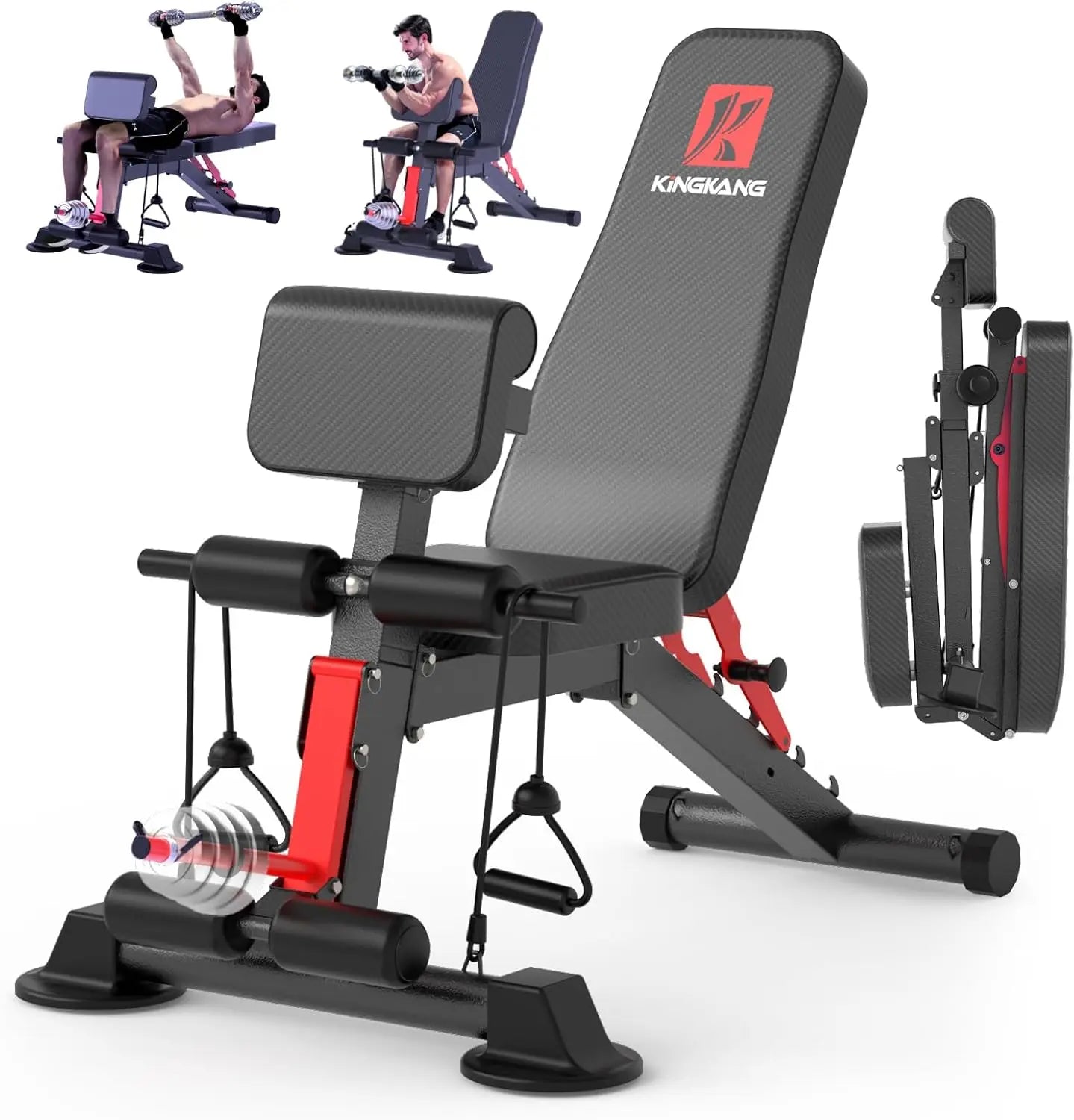Foldable Dumbbell Bench 14-In-1 Multi-Functional 1000 Lbs Capacity