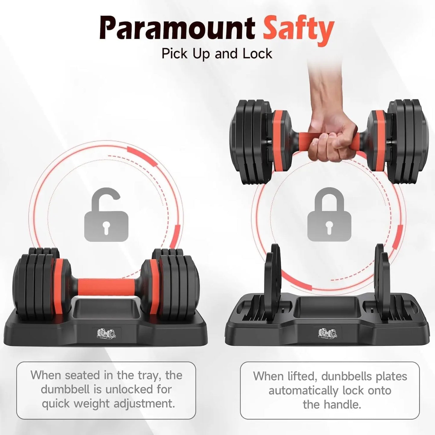 FED Fitness FEIERDUN Adjustable Dumbbells For Home Gym