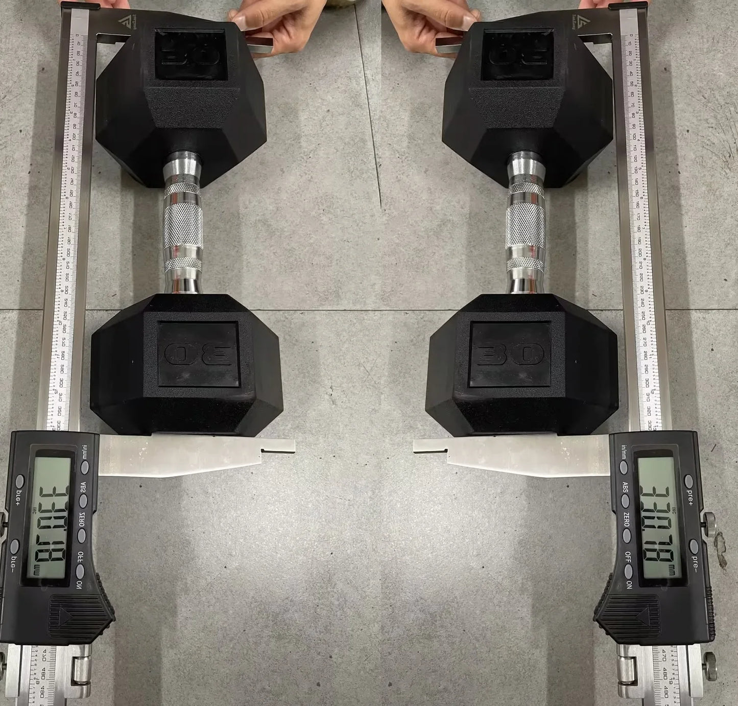 Rubber Coated Cast Iron Hex Dumbbells Set For Home Gyms