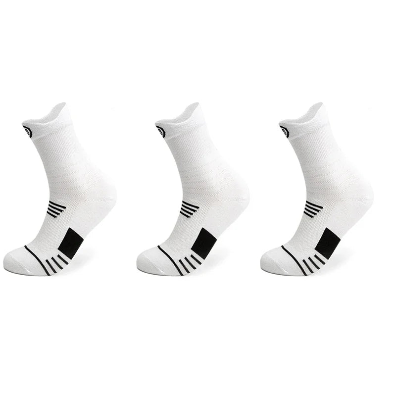 NONECN Basketball Socks Mid Length Towel Sole Breathable Sports