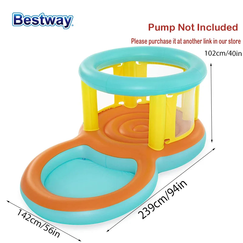 Bestway Inflatable Bouncer And Play Pool With Water Slide