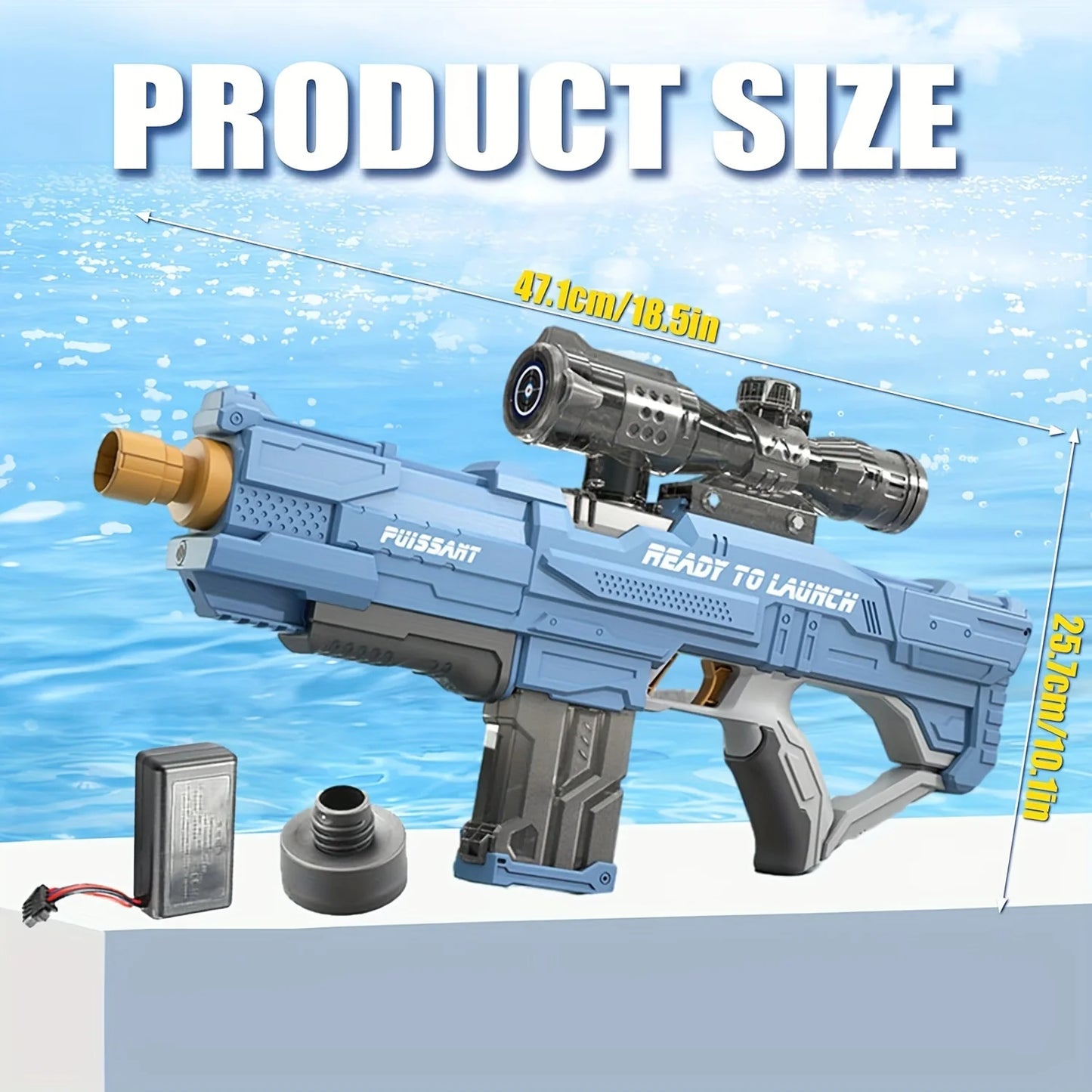 Water Gun, Boys Summer Water Playing Toy, Electric Water Gun, Large Capacity Electric Children's Day Gifts, Festival