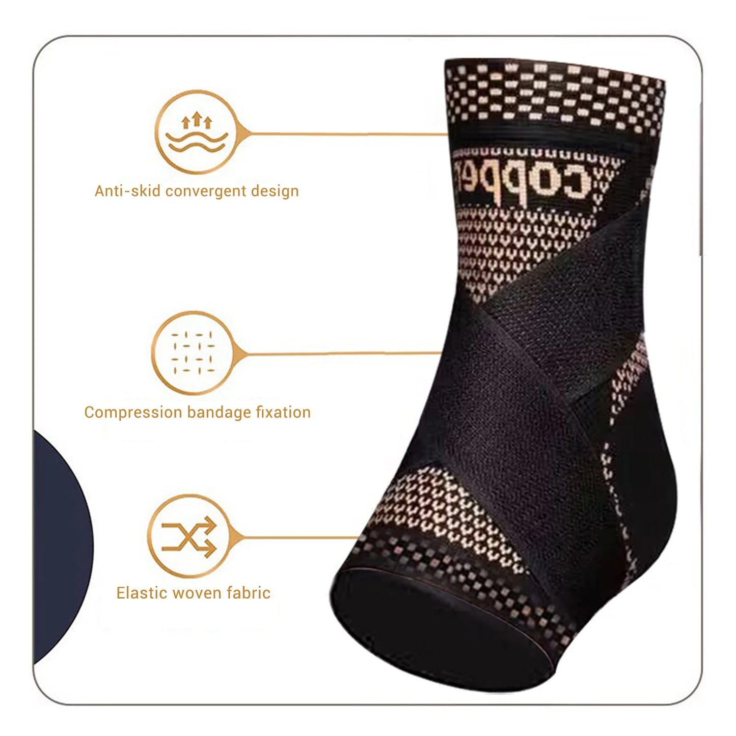 Ankle Support Brace With Compression For Plantar Fasciitis And Sports