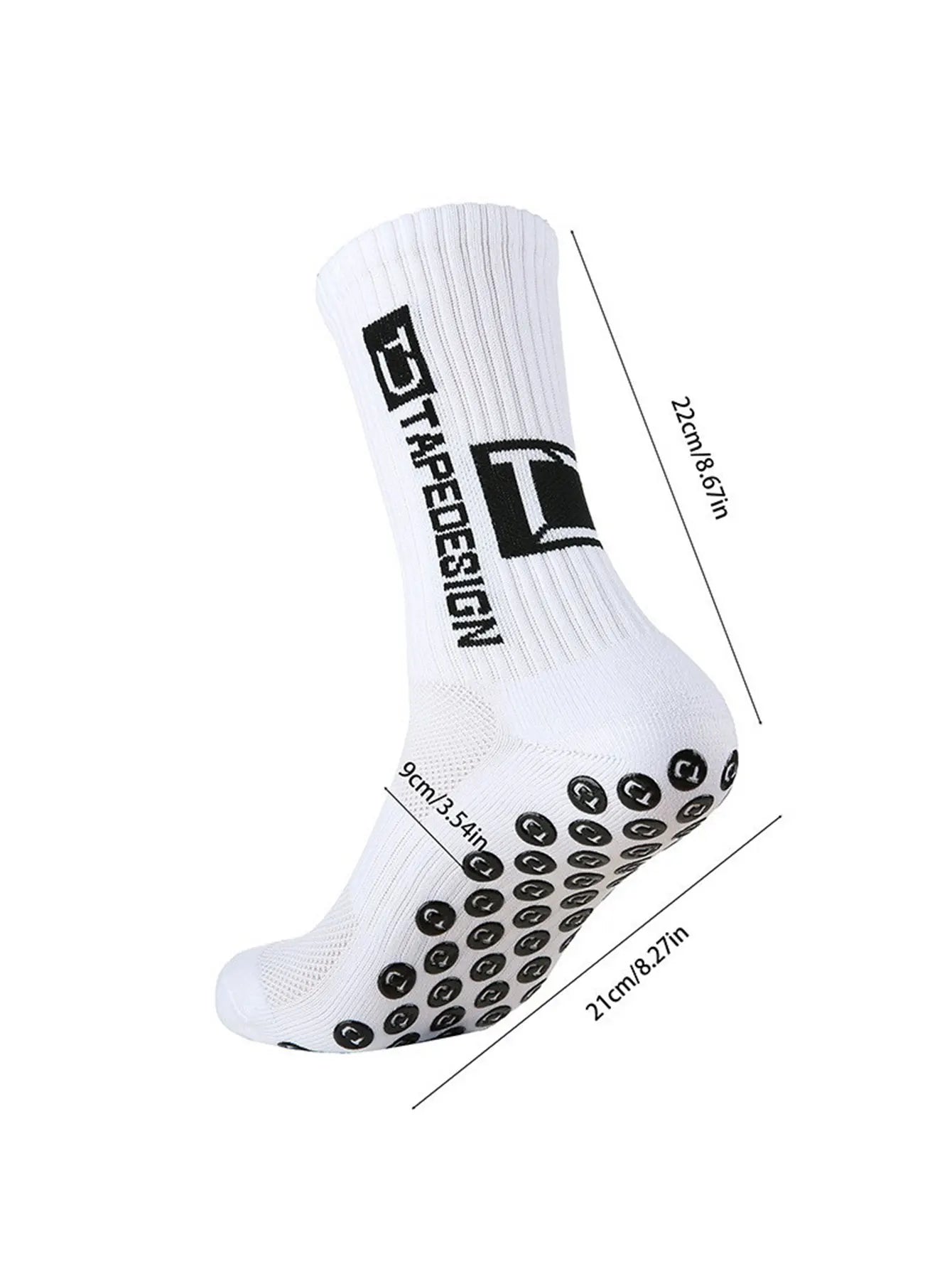 NONECN Football Socks Unisex Mid Length Anti Slip Training Socks