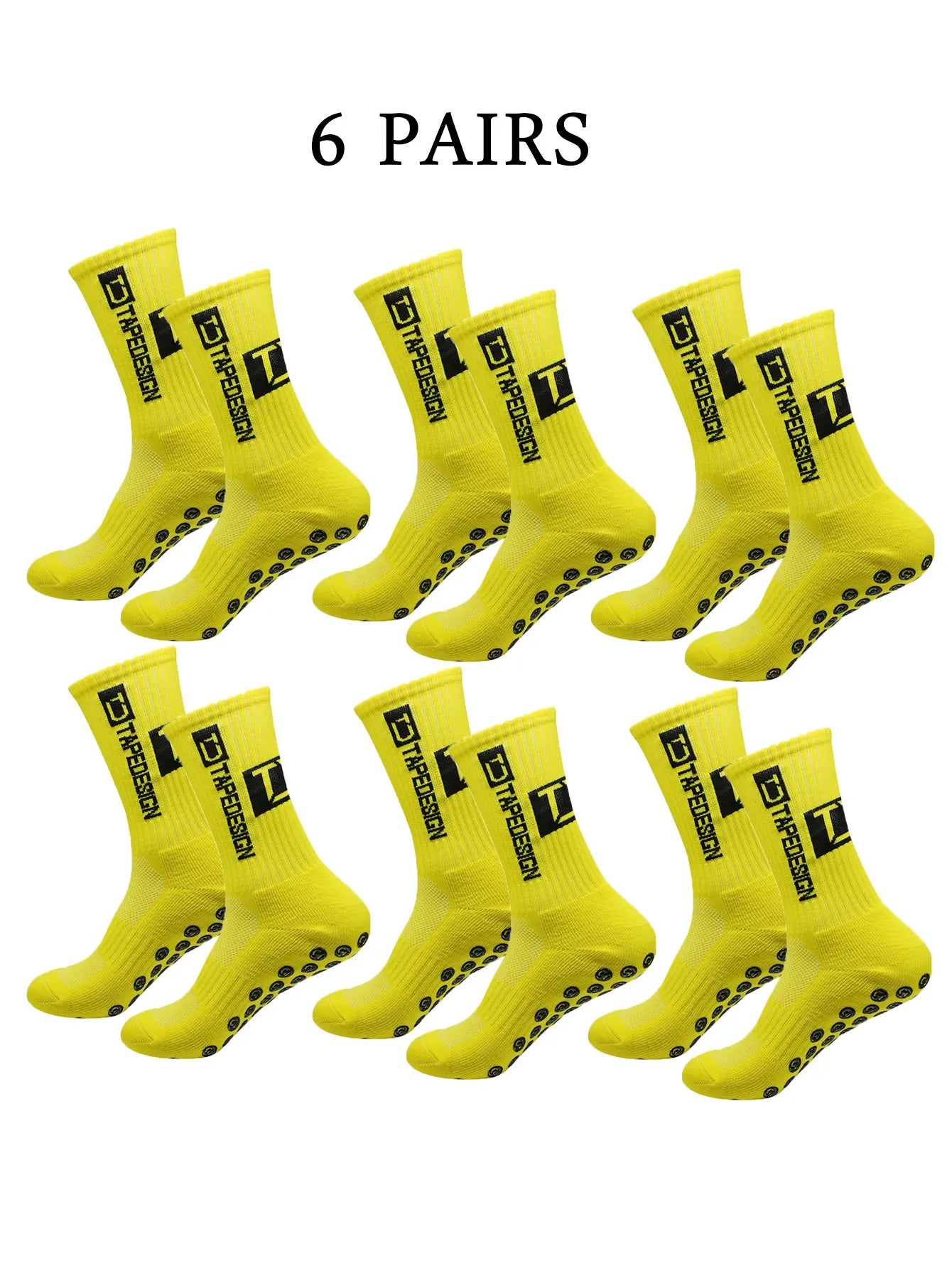 NONECN Football Socks Unisex Mid Length Anti Slip Training Socks