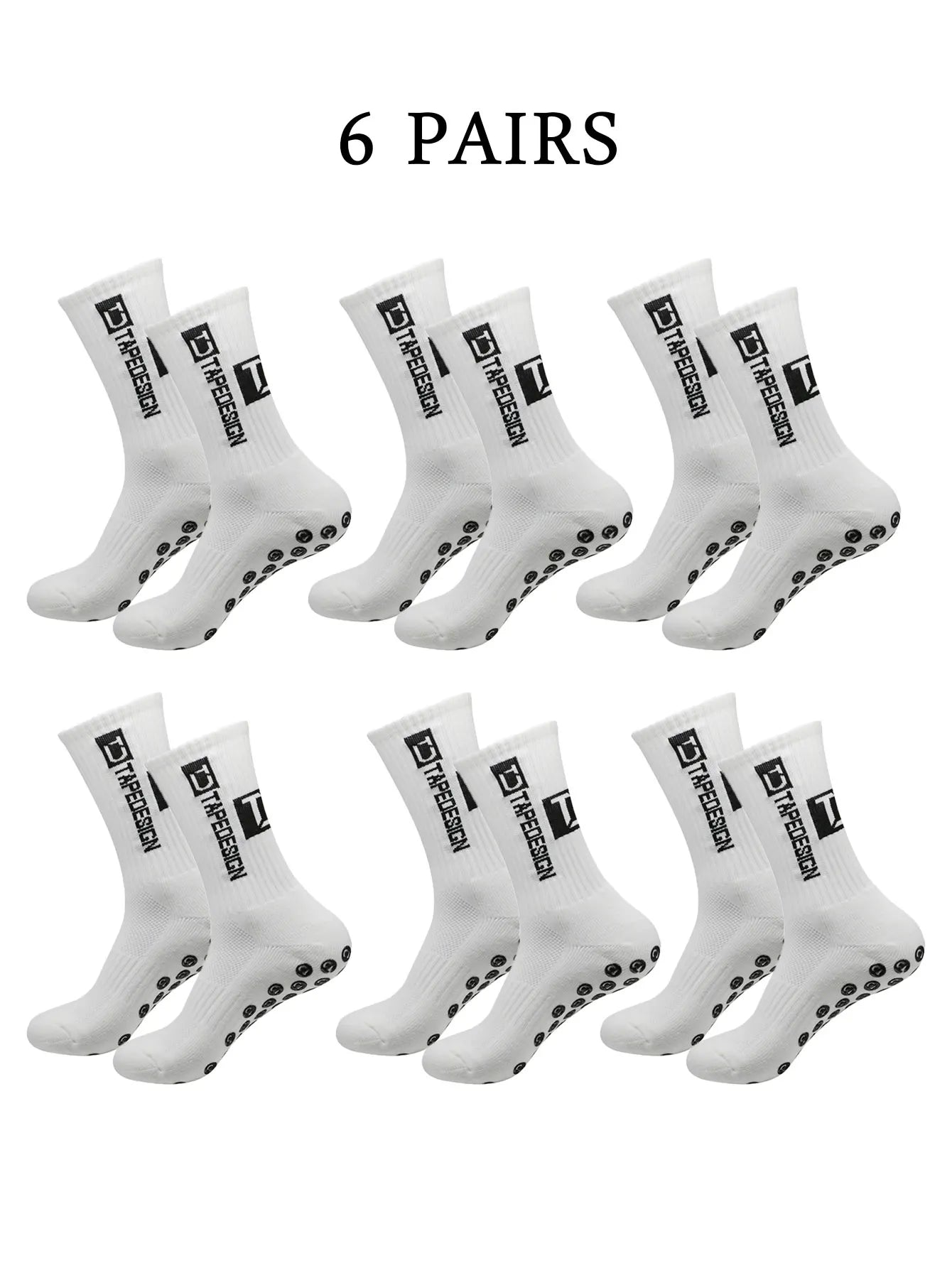 NONECN Football Socks Unisex Mid Length Anti Slip Training Socks