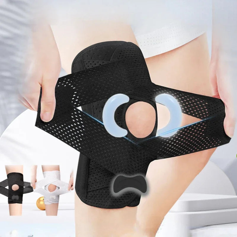 Knee Pads for Sports, Pressurized Elastic, 3-Layer Silicone