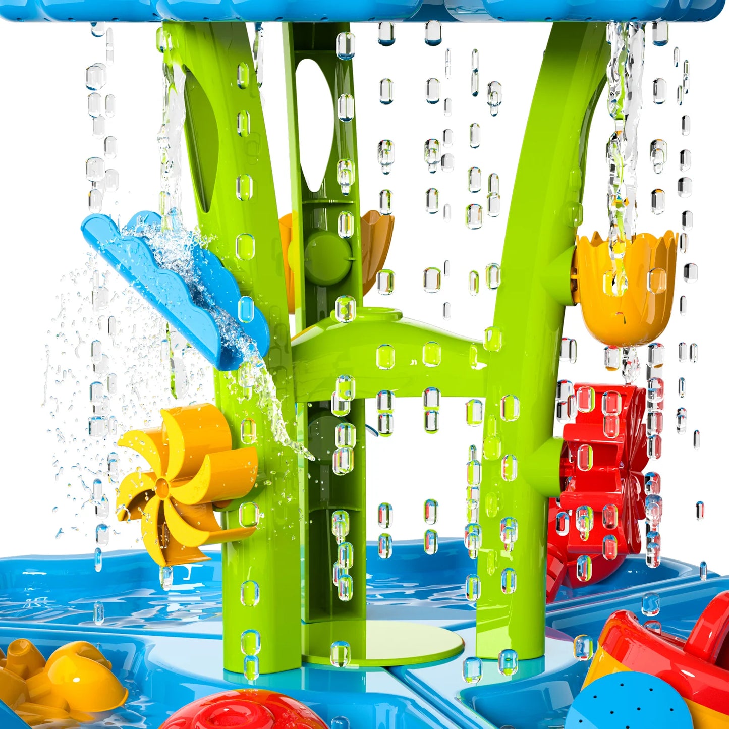 Kids Splash Sand Table Water Toy Set 4 In 1 Beach Sensory Play