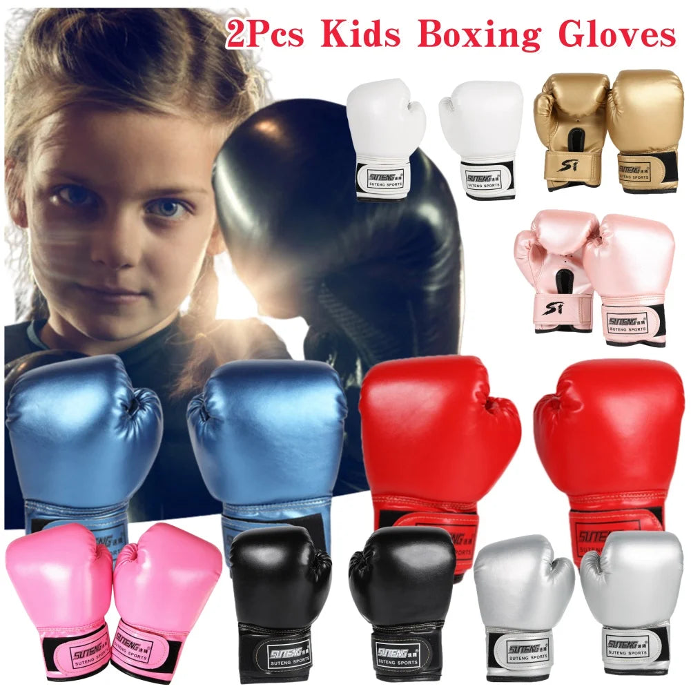 APWIKOGERCN 2-Piece Kids Boxing Gloves Set for Training