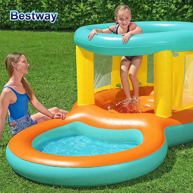 Bestway Inflatable Bouncer And Play Pool With Water Slide