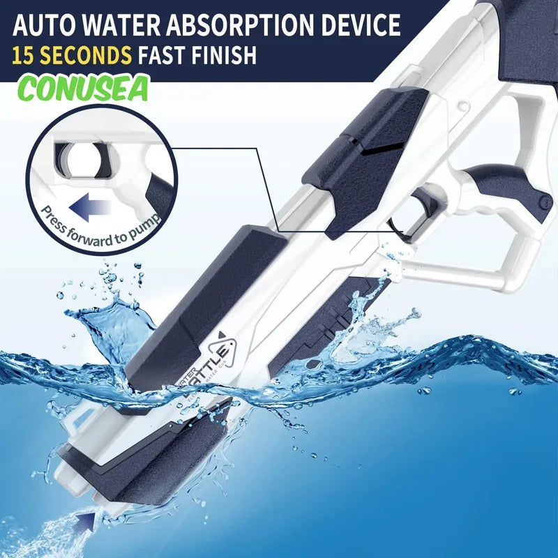 Electric Water Gun Squirt  Pistol space battle Guns Children pool Beach Outdoor Party Fight Shooting Toys for Boys Kid Games